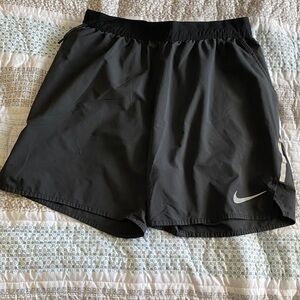 Nike Mens 7in Inseam Running Black Shorts